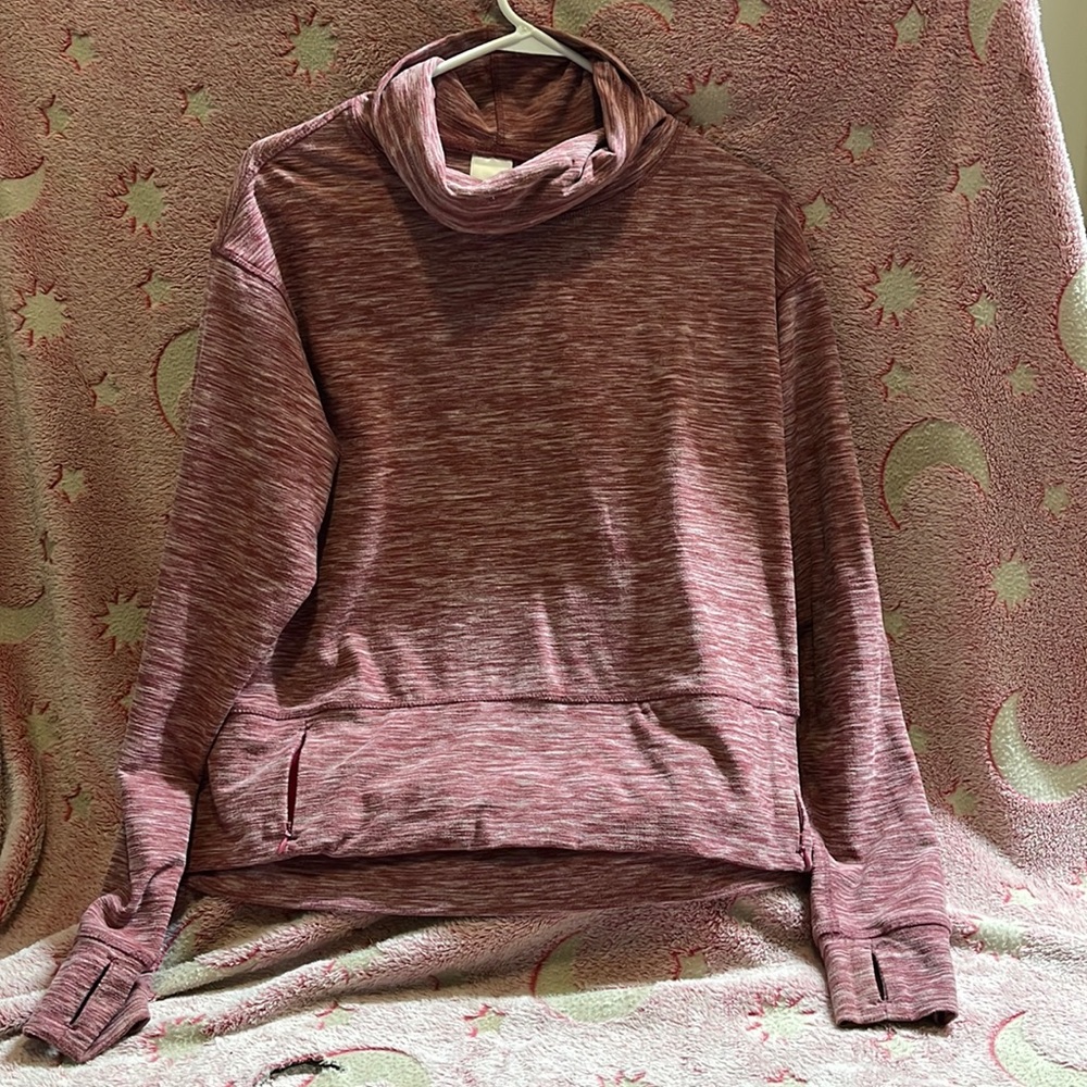 Pink warm with high neck
